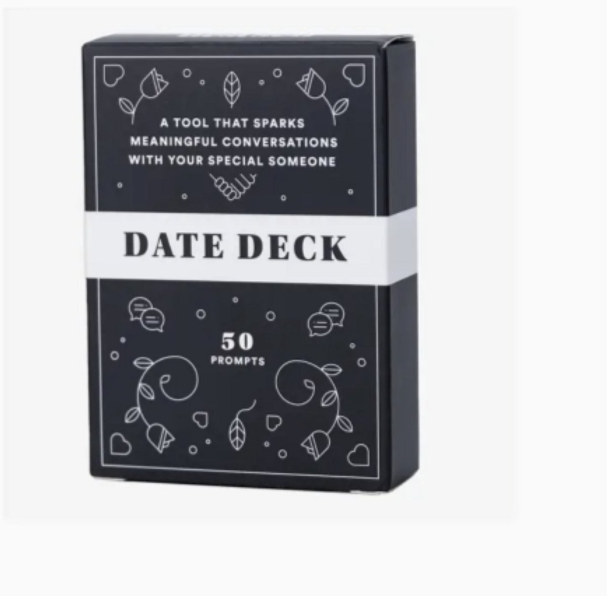 Date Deck – 50 Date Night Prompts voor Koppels | Kaartspel met Ideeën & Vragen voor Relatie - Romantiek & Quality Time - Perfect Cadeau voor Koppels - stellen - relatie - romantiek - date Night